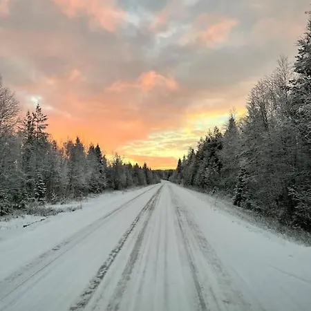 Lapland Sunrise With Lakefront Sauna Rovaniemi