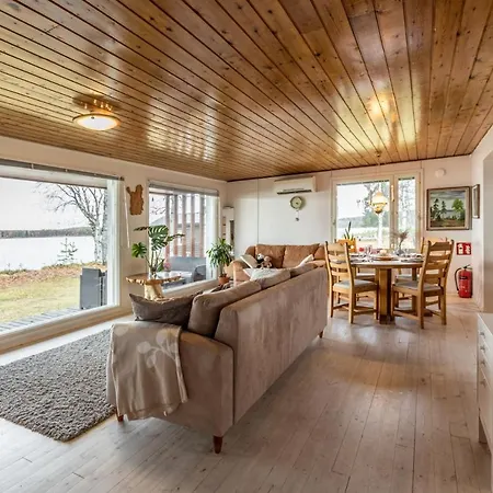 Lapland Sunrise With Lakefront Sauna Rovaniemi