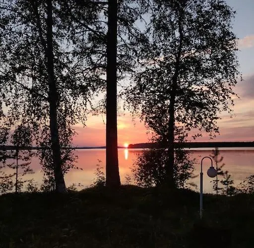 Lapland Sunrise With Lakefront Sauna