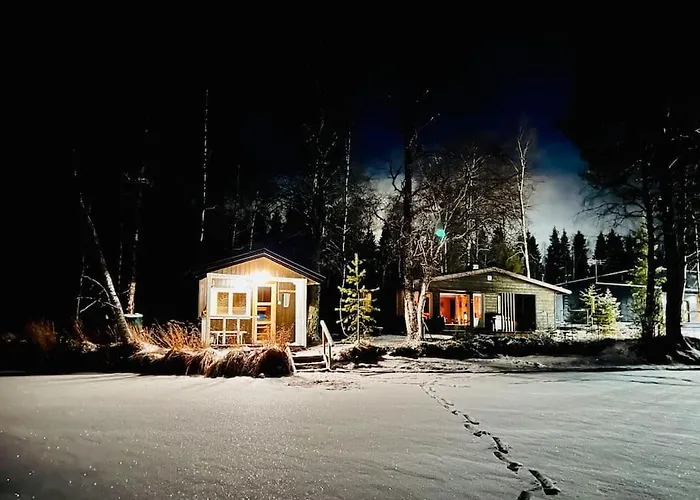 公寓 Lapland Sunrise With Lakefront Sauna *
